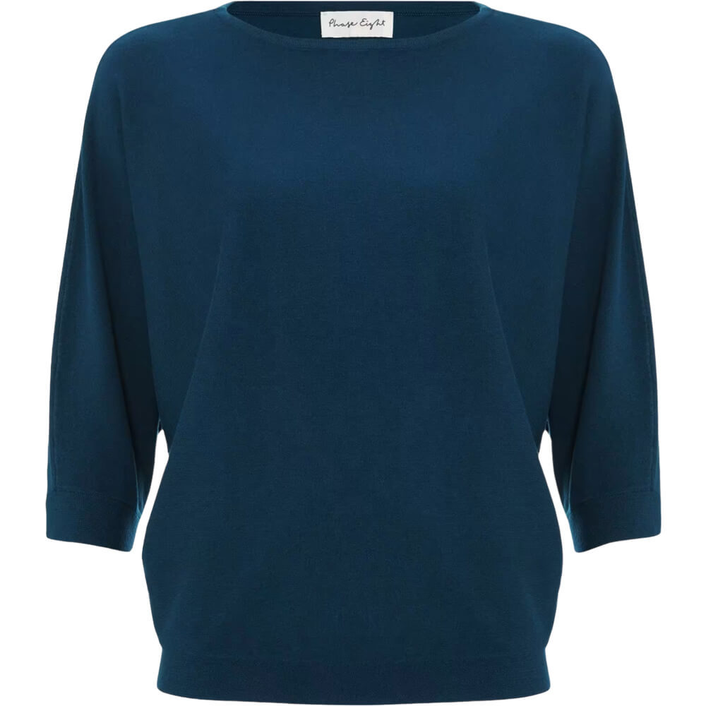 Phase Eight Cristine Petrol Knit Jumper